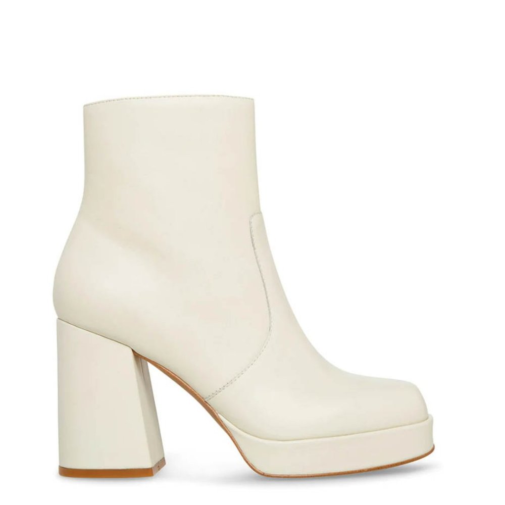 EUC Enzo Bone Leather Steve Madden Booties Size 9